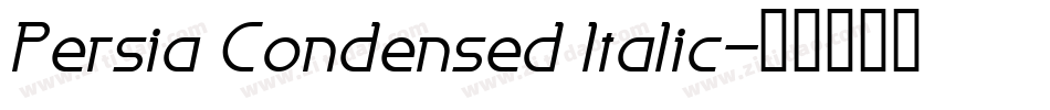 Persia Condensed Italic字体转换